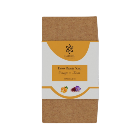 Natuur Orange & Saffron Soap Skin Brightening 100gm
