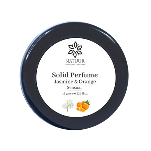 Natuur Solid Perfume Jasmine & Orange Sensual Blend (15g)