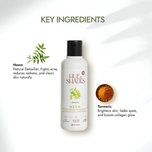 Hue And Shades Organic Neem Facewash Powder