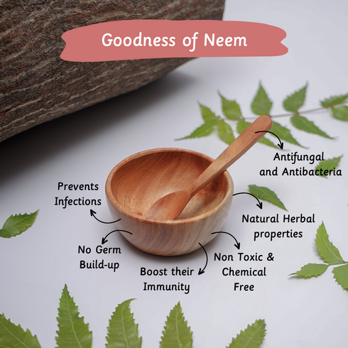 Ariro Toys Neem Wood Bowl & Spoon