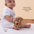 Ariro Toys Neem Wood Rattle- Double Decker