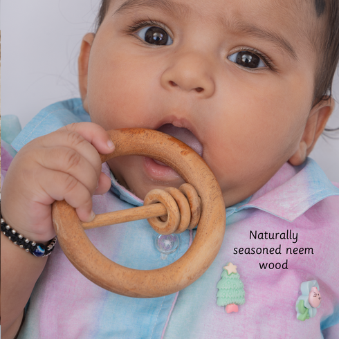 Ariro Toys Neem Wood Rattles Set of 3