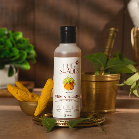 Hue And Shades Organic Neem & Turmeric Gel Facewash