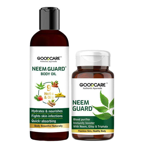 Goodcare Neem Purify Duo (Neem Guard Capsules & Oil)