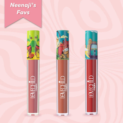 LoveChild Neenaji's Fav Lip Crème Combo | Lip Crème Liquid Lipstick Combo