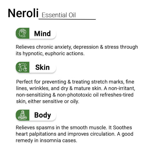 Keya Seth Aromatherapy Neroli Essential Oil Natural Therapeutic Grade