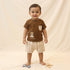 Bachpan kids wear New born casual wear- Brown and Cream