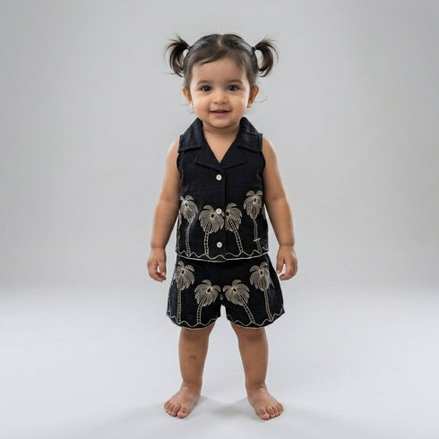 Bachpan kids wear New born black co-ord set