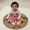 Bachpan kids wear New born Faux-Layered Frock & Leggings Set