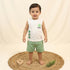 Bachpan kids wear New born white sleeves tee-White Colour