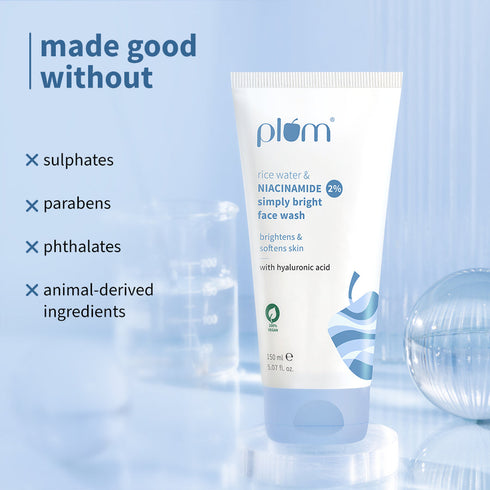 Plum 2% Niacinamide & Rice Water Face Wash