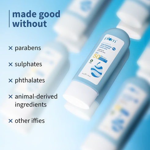 Plum 3% Niacinamide & Rice Water SPF 50 Sheer-Tinted Sunscreen