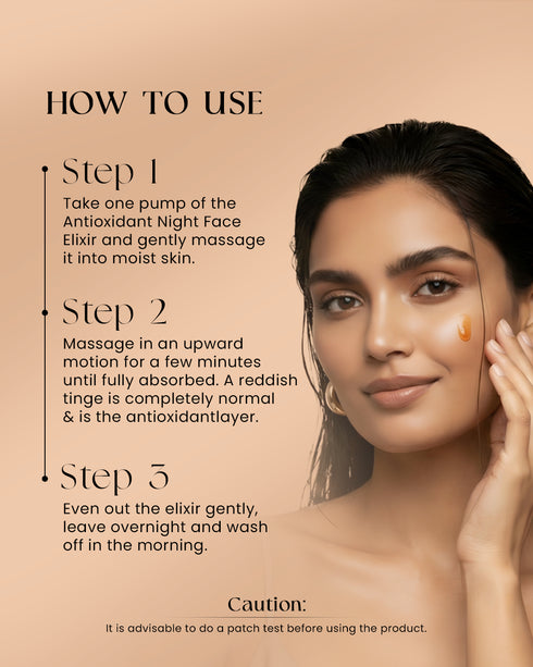 Suyu India Astaxanthin Antioxidant Night Face Elixir