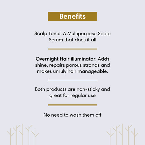 Theearthcollective in Night Time Repair Duo Mini Scalp Tonic & Overnight Hair Illuminator 20ml Mini Pack