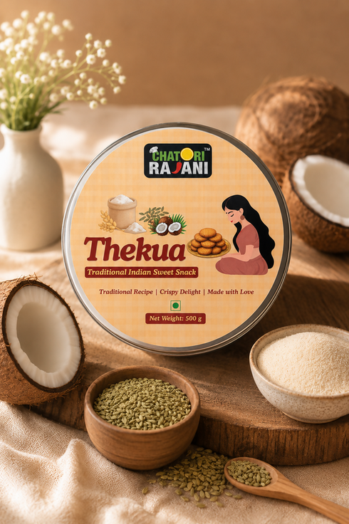 Chatori Rajani THEKUA – Traditional Indian Sweet Snack
