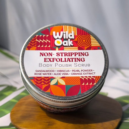 Wild Oak Non-Stripping Exfoliating Hibiscus Body Polish Scrub