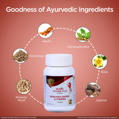 Multani Pharmaceuticals Limited Multani Nookee Plus Capsule For Increase Energy & Stamina