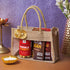 Omay Foods Nourish & Nibble Diwali Jute Bag