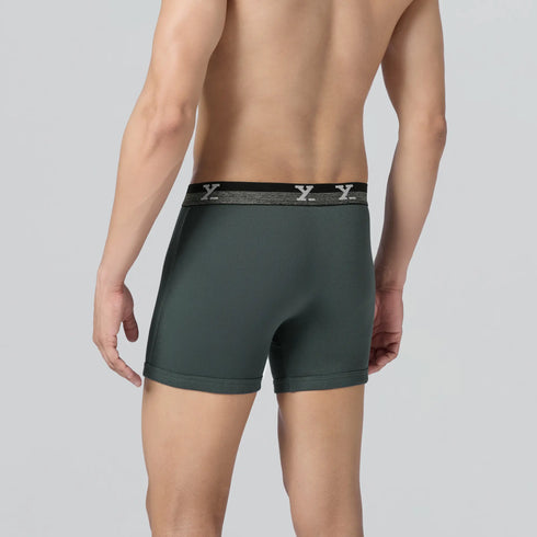 XYXX Nova Cotton Boxer Briefs (Outer Elastic) - Anchor Grey