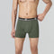 XYXX Nova Cotton Boxer Briefs (Outer Elastic) - Olive Green