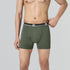 XYXX Nova Cotton Boxer Briefs (Outer Elastic) - Olive Green