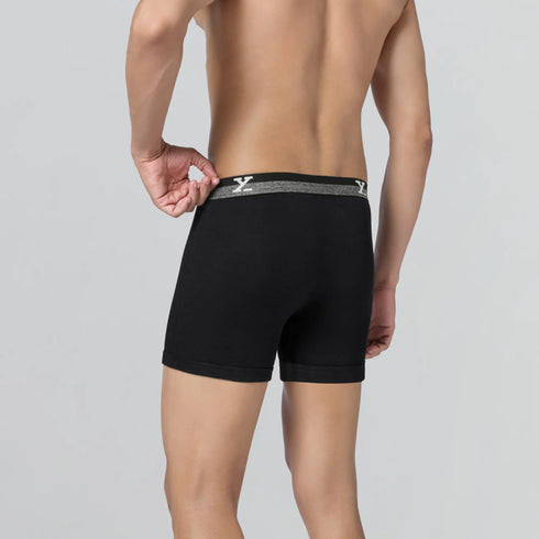 XYXX Nova Cotton Boxer Briefs (Outer Elastic) - Storm Grey