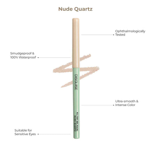 Disguise All Day Gel Kajal Nude Quartz + Deep Black Eyeliner