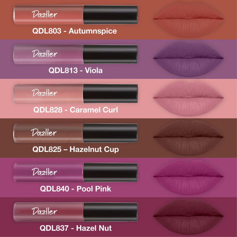 Dazller Cosmetics Lip colour Mini (Pack of 6)
