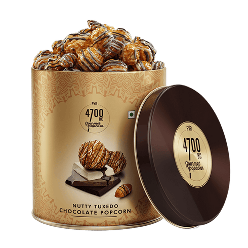Nutty Tuxedo Chocolate Popcorn | Gifting Tin | 150g