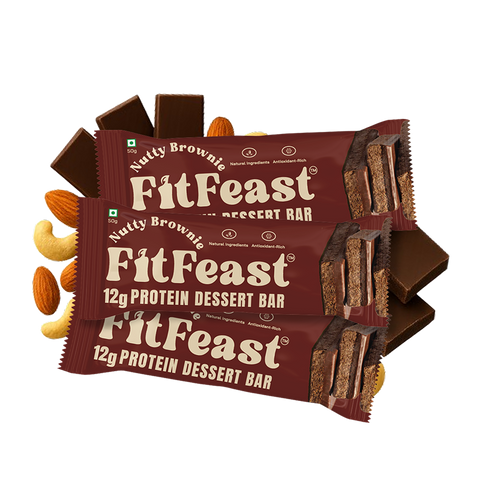 Fitfeast Dessert Protein Bar Nutty Brownie x 1