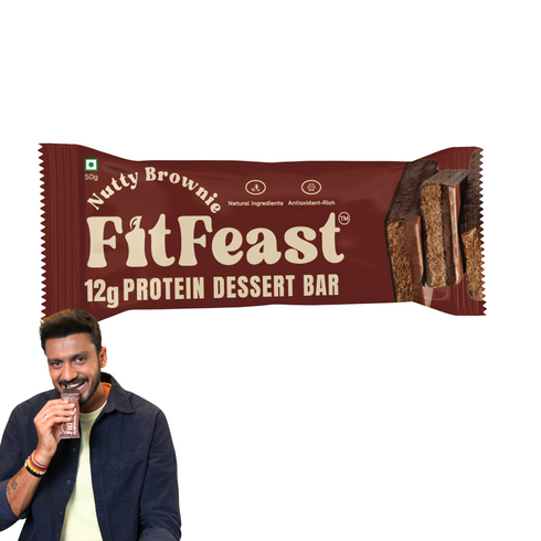 Fitfeast Dessert Protein Bar Nutty Brownie x 1