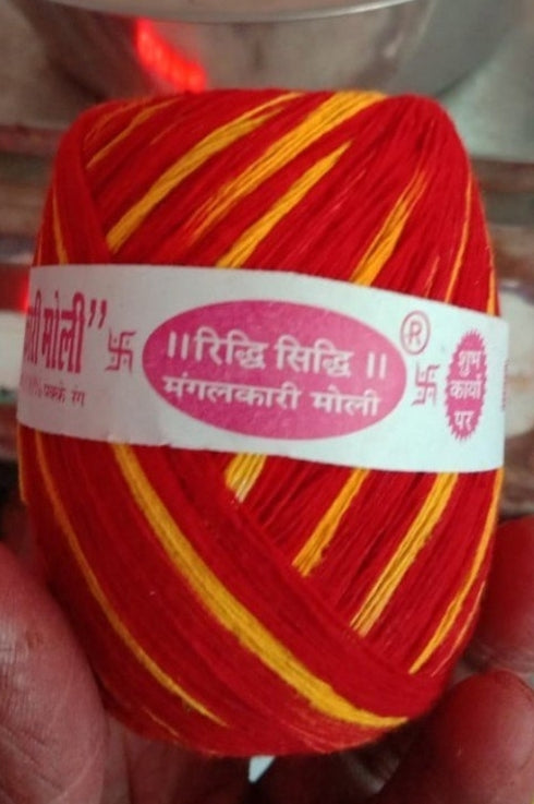 Small Red Yellow Mix Color Moli Nomula Kankana Thread