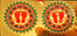 Lakshmi Devi Padalau Stickers (2 X 2inch size)