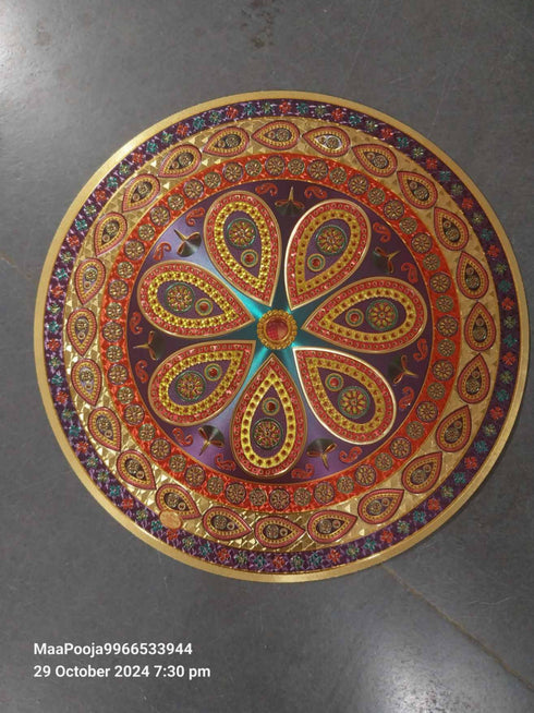Rangoli Sticker Spl Drops Gold Color