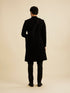 Manyavar Opulent Black Velvet Sherwani