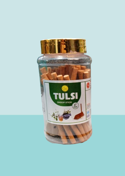 Tulsi Dhoop Sticks Economy Range 100gms Plastic Jar