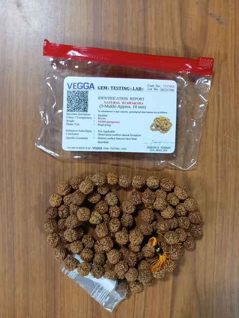 Original Rudraksh Mala Assorted Size 108 Beads
