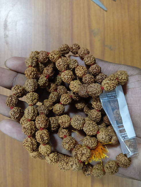 Original Rudraksh Mala Assorted Size 108 Beads