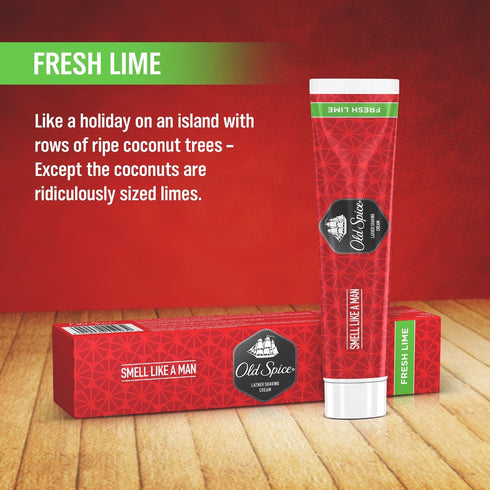 Old Spice Fresh Lime Lather Shaving Cream 70g
