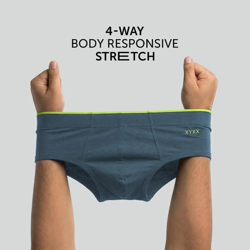 XYXX Uno Modal Briefs - Steel Blue