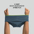 XYXX Uno Modal Briefs - Steel Blue