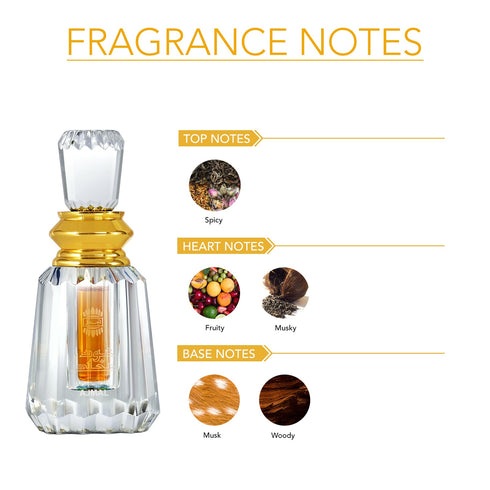 Ajmal Perfumes India OUDH MUKHALLAT Non-Alcoholic Attar Unisex