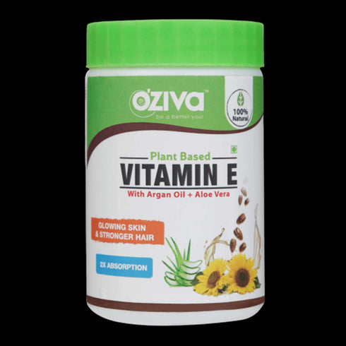 OZiva Plant Based Natural Vitamin E | With Argan oil + Aloe vera