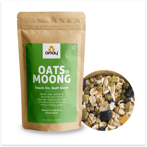 Omay Foods Oats & Moong Mix - 400 gms Pouch