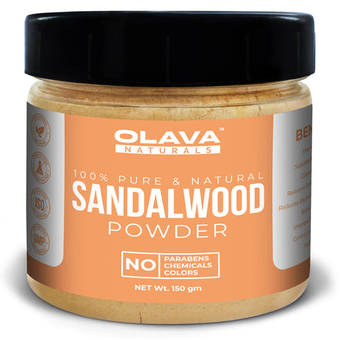Olava Naturals Sandalwood Powder - 100% Pure & Natural Chandan Powder