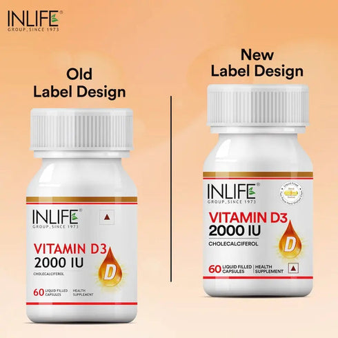 Inlife Vitamin D3 2000 IU Capsules