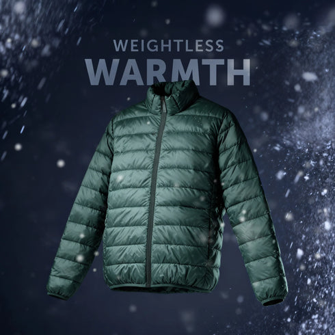 XYXX Ultra-Light Puffer Jacket - Olive Green