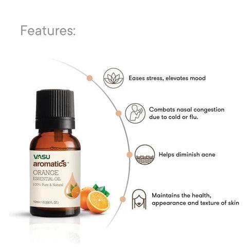 Vasuestore Vasu Aromatics Orange Essential Oil 100 Pure and Natural