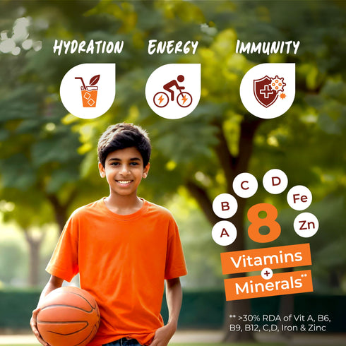 Good Monk Instant Fruit Drink Mix Natural Orange Powder