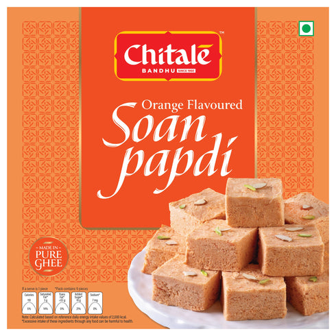 Chitale Bandhu Mithaiwale Soan Papdi Orange